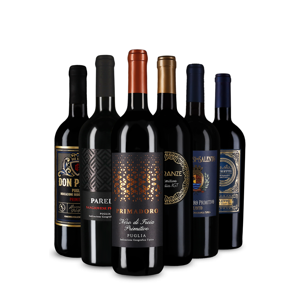 6x1 Trend-Rotwein Nr. 1: Primitivo im Entdeckerpaket