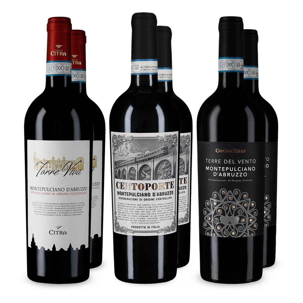 3x2 Montepulciano d'Abruzzo Entdeckerpaket